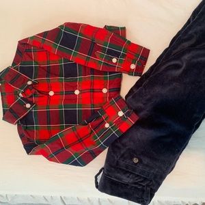 Janie & Jack boys holiday outfit.